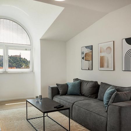 Luxe Penthouse With A Castle View לובליאנה מראה חיצוני תמונה