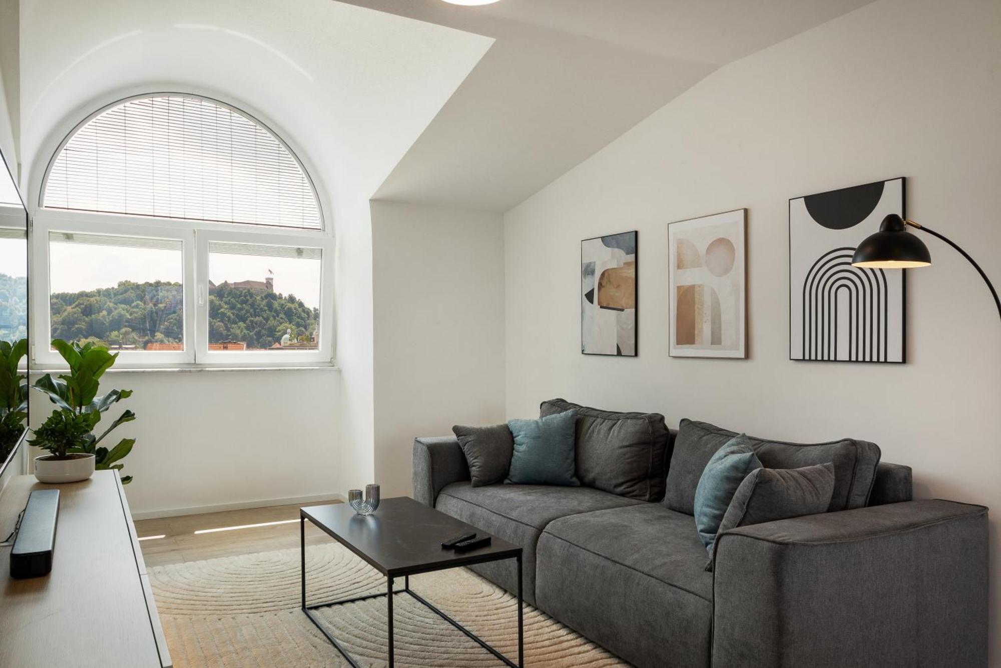 Luxe Penthouse With A Castle View לובליאנה מראה חיצוני תמונה
