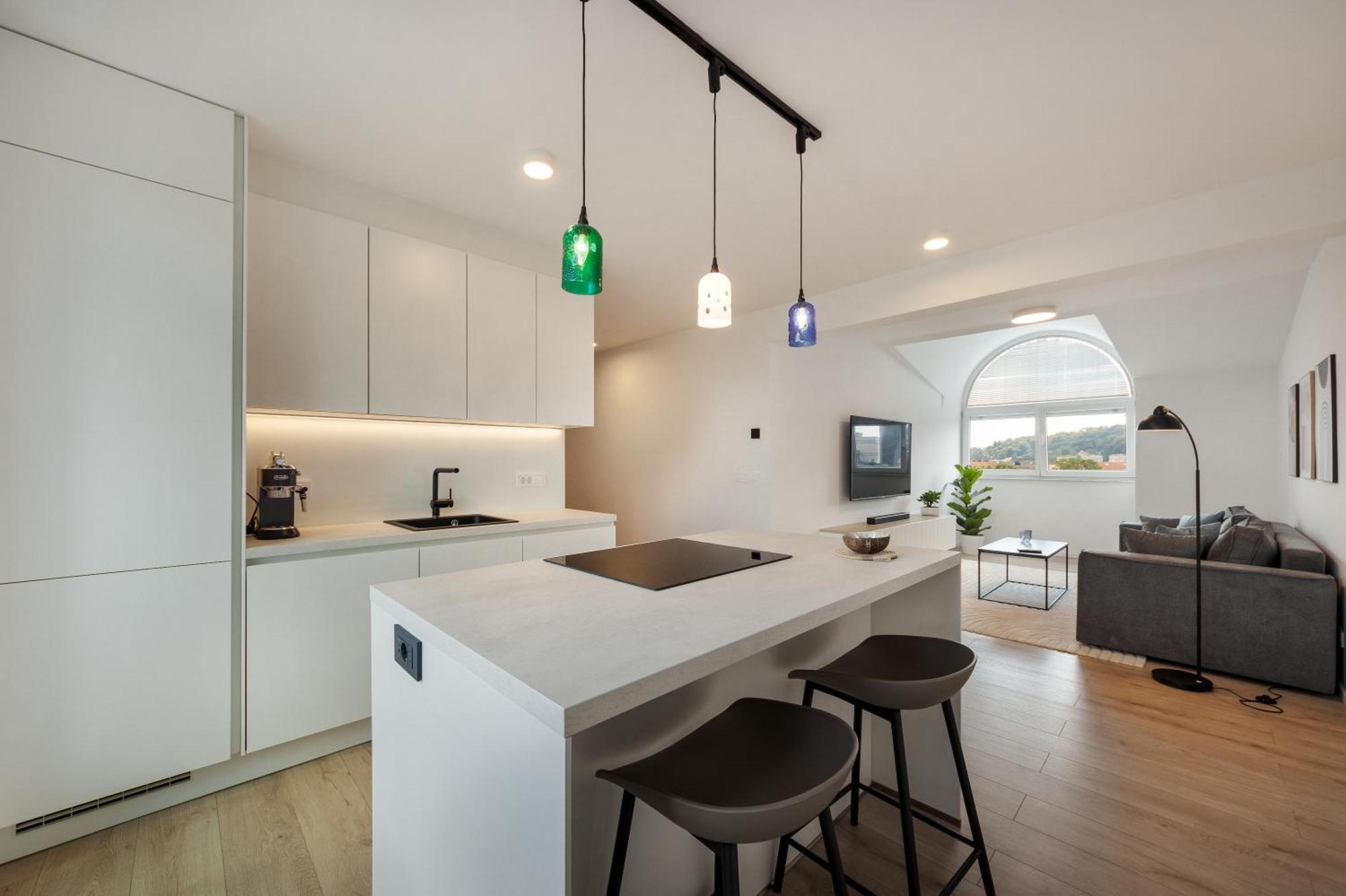 Luxe Penthouse With A Castle View לובליאנה מראה חיצוני תמונה